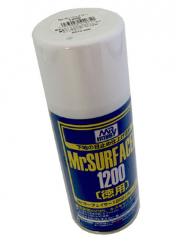 Mr. Hobby Краска-грунтовка в баллончике Mr. Surfacer 1200 Grey, 170 мл
