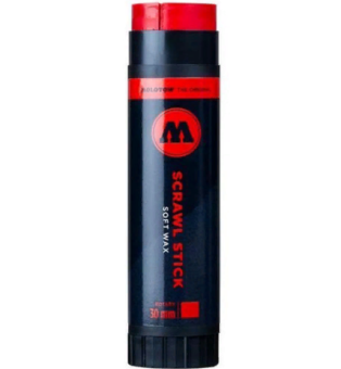 Маркер восковой Molotow Scrawl Stick 30 мм red (красный)