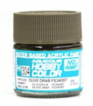 Mr. Hobby Краска 10 мл H304 OLIVE DRAB FS34087