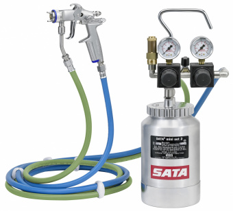 SATA 187740 Напорный бачок 2 л с двойным регулятором давления