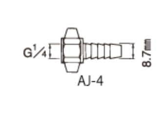 Iwata AJ-4 Переходник для воздушной магистрали G1/4 внутр. – Ёлка