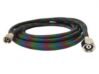 Iwata Оплетенный шланг для аэрографа 3 м, диаметр 4.5 мм, разъёмы 1/4 x 1/8 (BT 010)