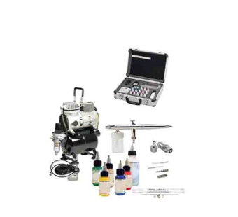 Набор для аэрографии Sparmax DH-BRIEFCASE (компрессор, аэрограф, краски и аксессуары)