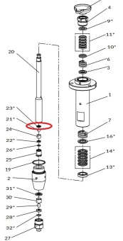 Iwata 06662040 Шарик клапана для насоса iCon