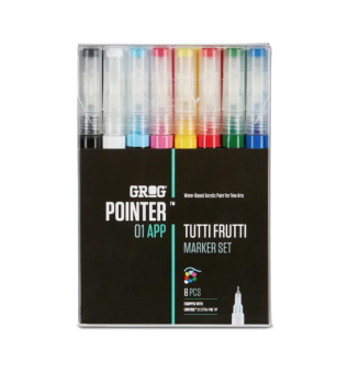 Набор маркеров Grog 01 APP Tutti Frutti (8 шт.)