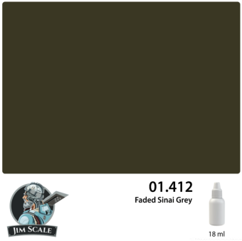 Краска акриловая Jim Scale 01.412 цвет Faded Sinai Grey, 18 мл