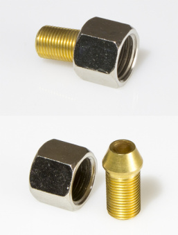 JAS 8111 Переходник гайка 1/4' - штуцер 1/8'