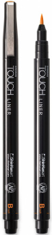 Ручка капиллярная TOUCH LINER Brush Orange (Оранжевый)