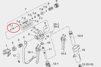 Iwata 93808170 Набор игольчатых стержней пистолета ALG-7 TE WB