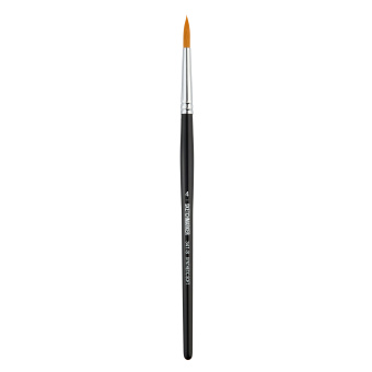 Кисть для акрила Sketchmarker 341 №4, синтетика мягкая, круглая, ручка короткая