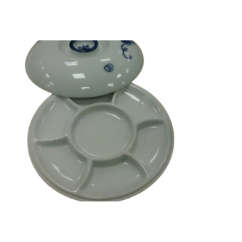 Черная Речка Палитра керамическая, 6 ячеек, с крышкой, d-18 см