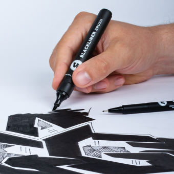 Маркер-кисть Molotow Blackliner Brush