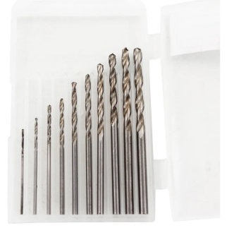 Stuff-Pro Модельная дрель с набором сверл для миниатюр в пенале