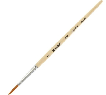 Кисть Roubloff серии 1210 №3 синтетика, круглая, короткая ручка