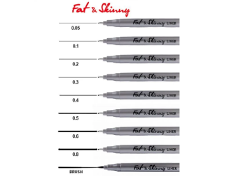 Линер Fat&Skinny 0,5 мм