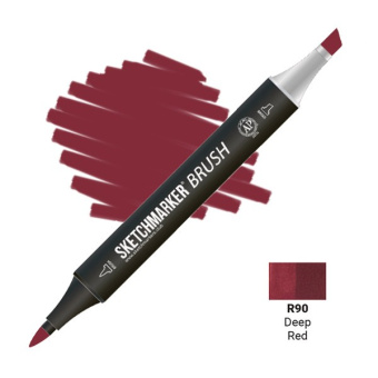 Маркер SKETCHMARKER Brush R90 Deep Red