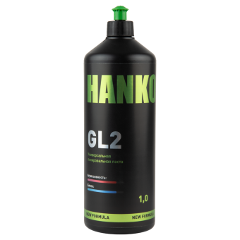 HANKO GL2 BLACK NEW FORMULA Черная универсальная паста 1,0 л для удаления риски от абразивов Р1500-2000