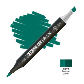 Маркер SKETCHMARKER Brush G140 Marine Green