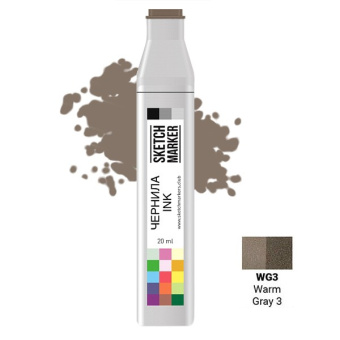 Чернила спиртовые SKETCHMARKER 22 мл цв. WG3 Warm Gray 3