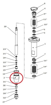 Iwata 94943910 Всасывающий соединитель для насосов iCon A333N/M333N