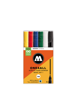 Набор маркеров Molotow ONE4ALL 127HS Basic Set-1 (6 шт.)