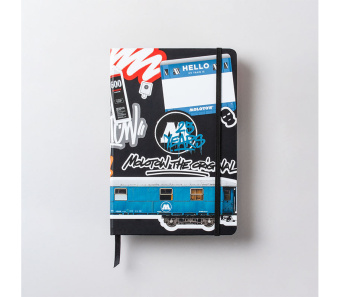Скетчбук Molotow Notebook Street Edition 25 Years, A5, 96 л, 90 г / кв. м, 14 см x 21 см