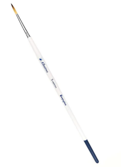 Кисть Альбатрос серии Баргузин, синтетика, круглая №3, короткая ручка