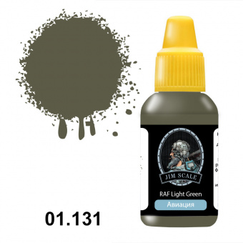 Краска акриловая Jim Scale 01.131 цвет RAF Light Green, 18 мл