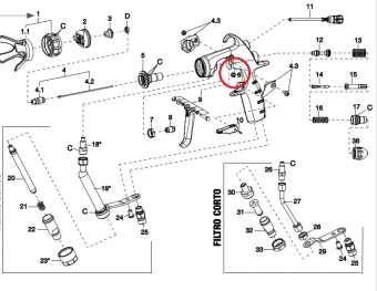 Штекер для краскопульта Iwata MSGS-200