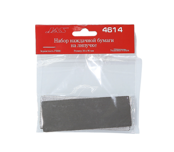 JAS 4614 Наждачная бумага на липучке P3000 30 x 90 мм, 6 шт.
