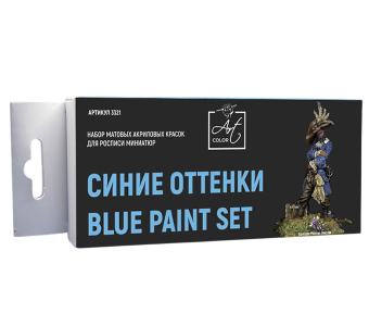 Набор красок Pacific88 Art color blue paint set