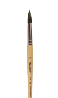 Кисть Roubloff серии 1F10 №10 синтетика, имитация волос белки, круглая, короткая ручка