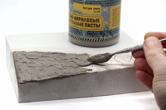 Jim Scale 04.008 Текстурная водно-акриловая паста “Текстура земли”, 250 мл