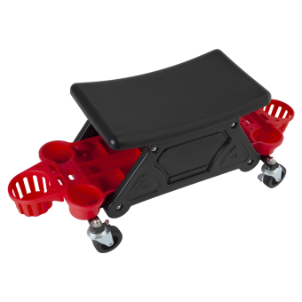 HANKO DET CHAIR Стул полировщика на колёсах с полками под бутылки и аксессуары