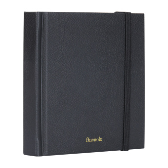 Finenolo Блокнот для зарисовок 12*12 см, 160 г/кв. м, 40 л, твердая обложка, цвет черный