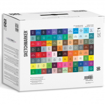 Набор маркеров Sketchmarker 96 set 1 (96 шт. в пластиковом кейсе)