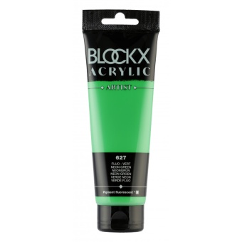 Зеленый флуо, краска акриловая Blockx Artist, 250 мл