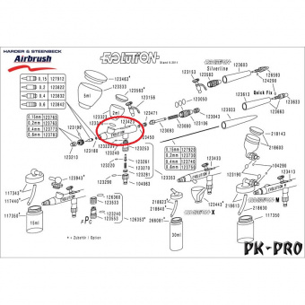 Harder & Steenbeck HS-123423 Корпус аэрографа Evolution
