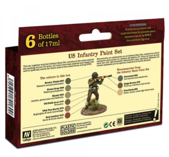 70160 Набор красок Vallejo US Infantry (6 цветов)