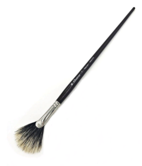 Кисть Альбатрос серии Художник из волоса барсука, веерная №7, длинная ручка