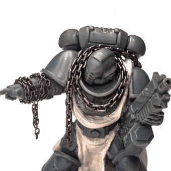 MiniWarPaint Цепь с прямоугольным звеном 1х1,5 мм, толщиной 0,2 мм, размер S