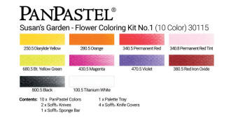 Набор PanPastel Susan's Garden Flower Coloring Kit No. 1 (10 цветов)