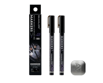 Набор маркеров Gaahleri Metallic Series X 2 Stainless Steel