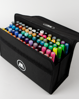 Набор маркеров Molotow ONE4ALL Complete Set TWIN Colors 1-4 мм (74 шт.)