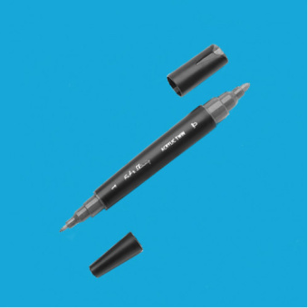 Маркер двусторонний акриловый Fat&Skinny FSTA-07 sky blue