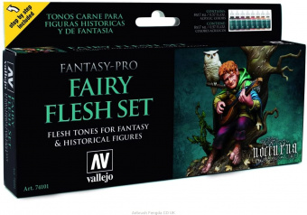 74101 Набор красок Vallejo Fairy Flesh (8 цветов)