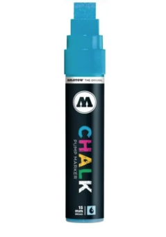 Маркер меловой Molotow Chalk 15 мм neon blue (неон синий)