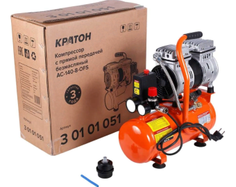 Компрессор с прямой передачей безмасляный Кратон AC-140-8-OFS