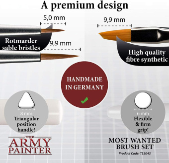 Набор кистей Army Painter – Most Wanted Brush Set