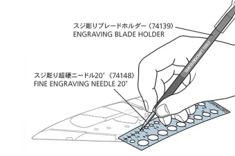 Tamiya 74150 Металлический фототравленный трафарет
